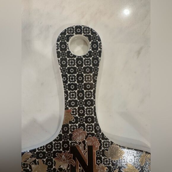 Anthropologie Eliza Tile Monogram Cheese Board Letter N - Picture 6 of 13